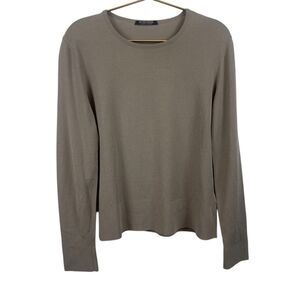 Strenesse Gabriele Strehle Taupe Long Sleeve Shirt size 42 Large‎